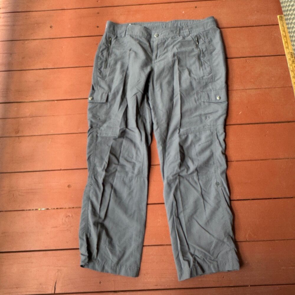 Columbia Sportswear Gray Nylon Pants Roll-Up to Capri